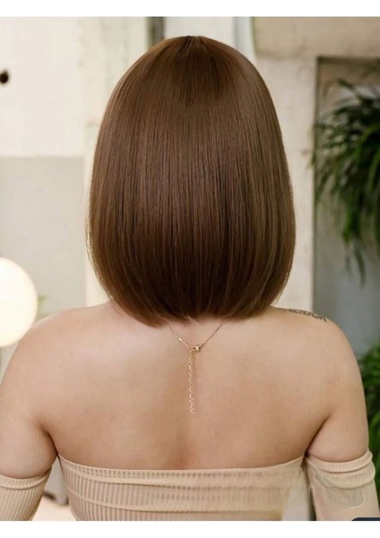 Kahve Tonu Bob Özel Medikal Peruk fiyatları