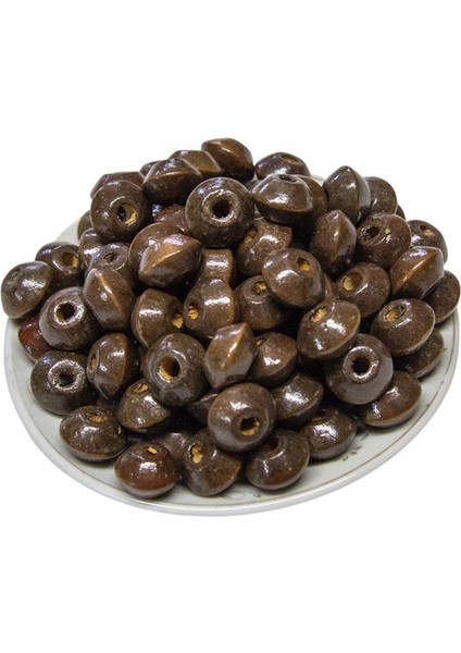 1.5 cm Iri Bonibon Kahve Rengi Ahşap Boncuk 50 gr