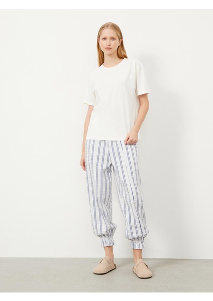 Kadın Ekru Oversize Pamuklu Basic Tişört fiyatları