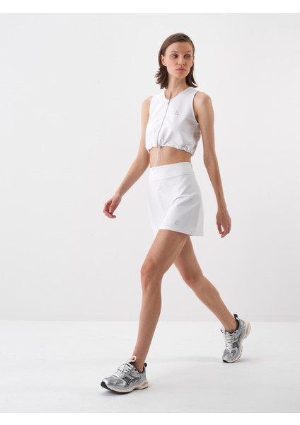 Kadın Beyaz Regular Fit Pamuklu Etek modelleri