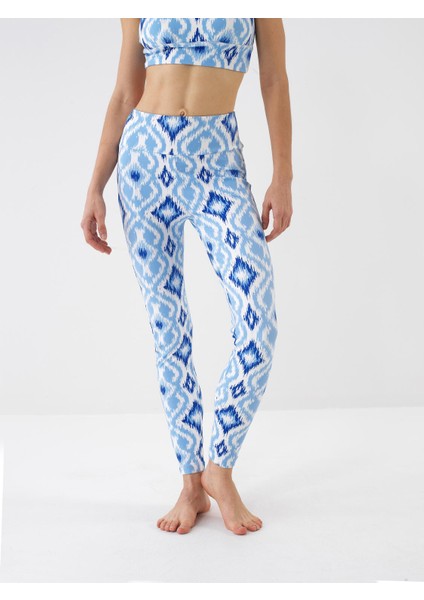 Kadın Mavi Slim Fit Tayt