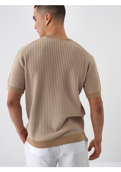 Erkek Camel Oversize Kazak