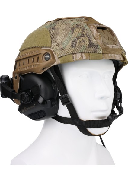 Earmor M32X Plus Kask Atış Kulaklığı Kulak Koruma Telsiz Yuvalı (Foliage Green) Yeşil