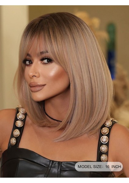 Yeni Sezon Luxury Ombreli Bob Kısa Vip Peruk fiyatları