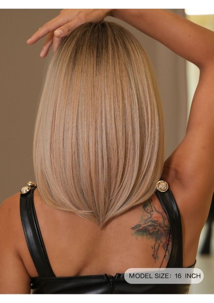 Yeni Sezon Luxury Ombreli Bob Kısa Vip Peruk indirimleri