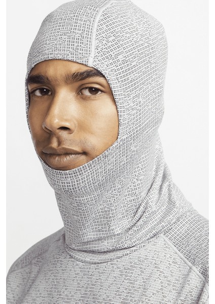 Therma Fit Adv Run Division Pnncle Mid Hoodie Kapüşonlu Reflektörlü Erkek Koşu Sweatshirt Gri fırsatları