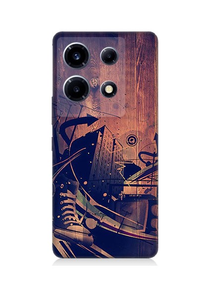 Infinix Note 30 Vıp Uyumlu Karanlık Tiyatro Desenli Silikon Kılıf