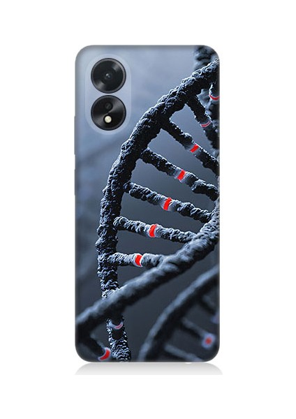 Oppo A38 Uyumlu Dna Sarmalı Desenli Silikon Kılıf