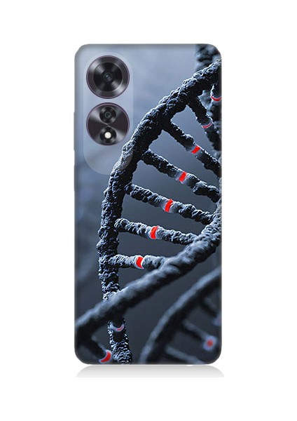 Oppo A60 Uyumlu Dna Sarmalı Desenli Silikon Kılıf