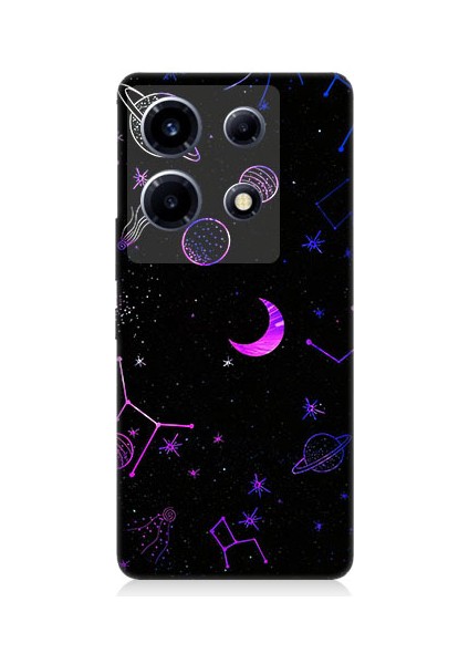 Infinix Note 30 Vıp Uyumlu Uzay Deseni Desenli Silikon Kılıf