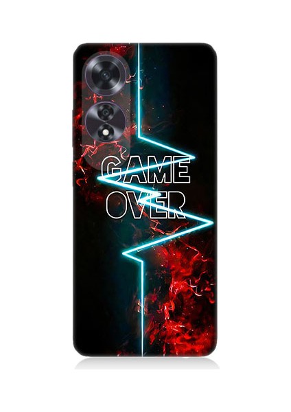 Oppo A60 Uyumlu Oyun Bitti Desenli Silikon Kılıf