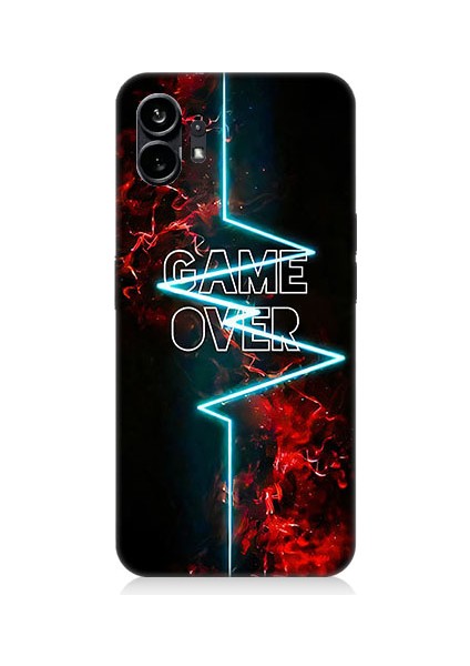 Nothing Phone 1 Uyumlu Oyun Bitti Desenli Silikon Kılıf