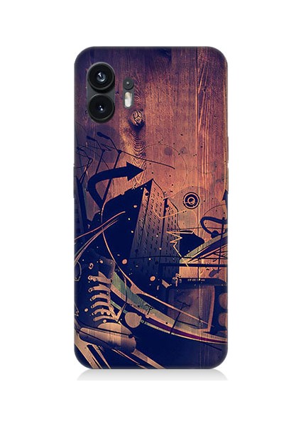 Nothing Phone 2 Uyumlu Karanlık Tiyatro Desenli Silikon Kılıf