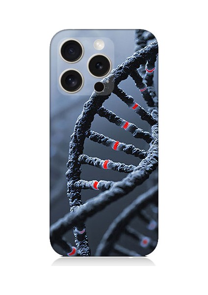 Apple iPhone 16 Pro Uyumlu Dna Sarmalı Desenli Silikon Kılıf