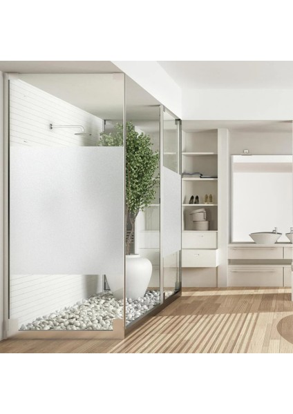 90 cm x 3 Metre Cam Kumlama, Ofis, Duşakabin ve Balkon Camı Buzlu Kaplama Folyosu