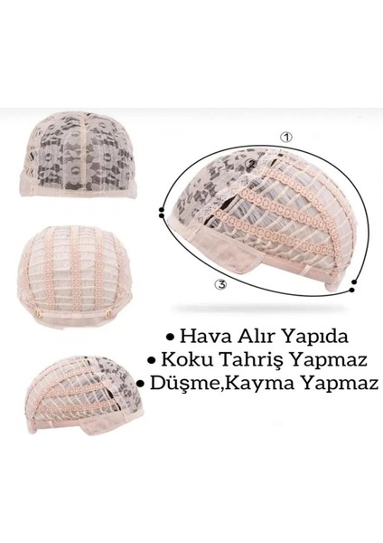 Siyah Perçemsiz Dalgalı Uzun Tam Vip Peruk 70-75 cm