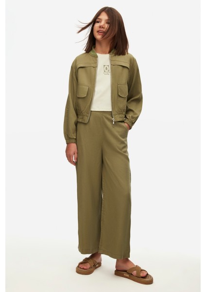 38336 Kız Çocuk Haki Malta Ceket