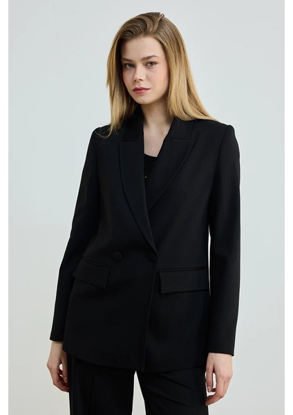 Iki Düğmeli Blazer Ceket -Siyah fiyatları