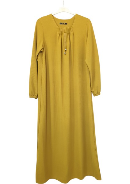 Burgu Kumaş Fitilli Elbise Büzgü Detaylu Boy 140 cm fiyatları