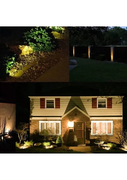 Bahçe LED Armatür Paslanmaz Dekoratif Dış Mekan Aydınlatma Lamba Spot Gösteri Doğal Beyaz A-1306 24W 220V IP68 fiyatları