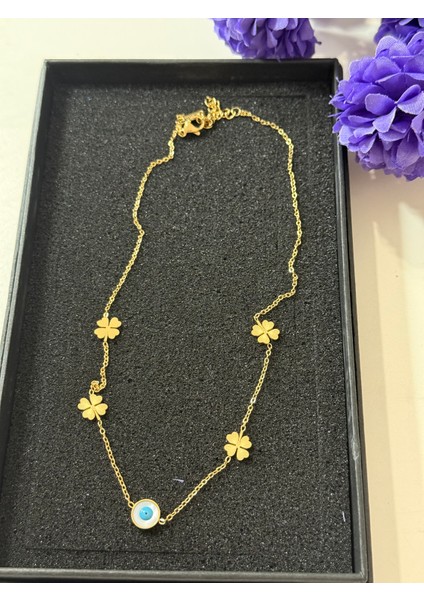 Zirkon Taşlı Şans Kolyesi