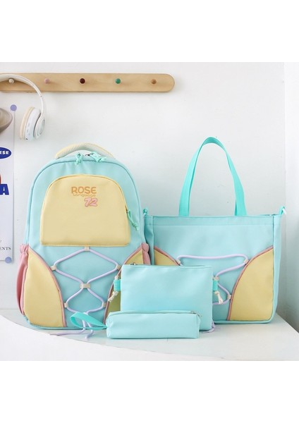 Büyük Kapasiteli Hafif Sırt Çantası 4 Parçalı Set (Yurt Dışından)