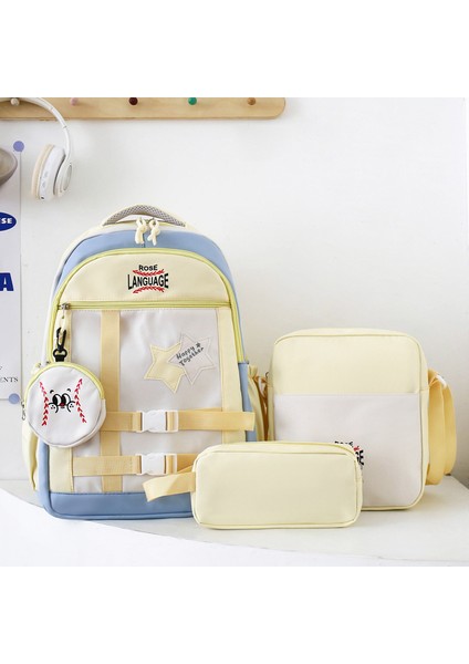 Büyük Kapasiteli Hafif Sırt Çantası 3 Parçalı Set (Yurt Dışından)