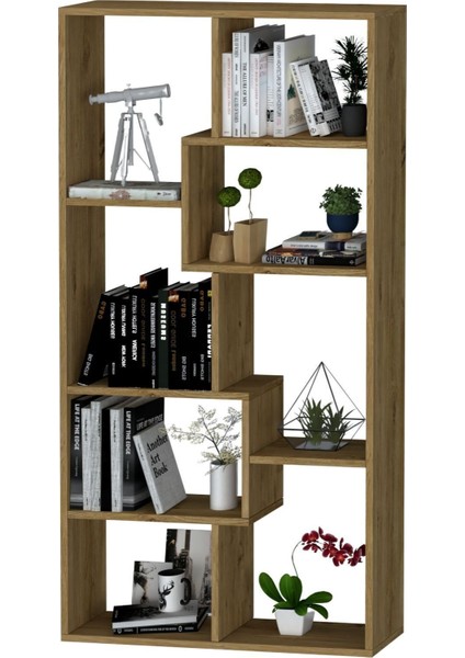 Zebra Dekoratif Kitaplık Çam