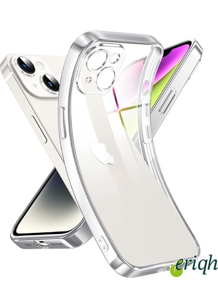 Apple iPhone 15 Uyumlu Kamera Korumalı Şeffaf Silikon Kılıf