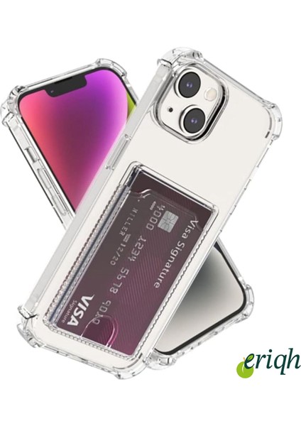 Apple iPhone 11 Romax Uyumlu Kartlık Bölmeli Şeffaf Kılıf | Pratik ve Şık Tasarım