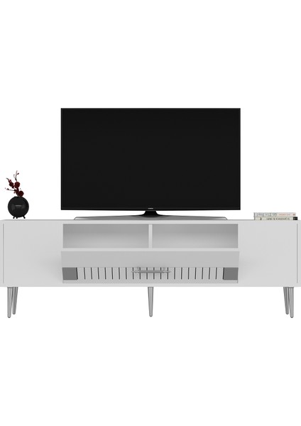 Pencap Tv Sehpası Tv Ünitesi Beyaz Gümüş modelleri