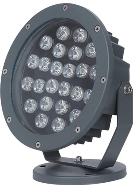 Bahçe LED Armatür Paslanmaz Dekoratif Dış Mekan Aydınlatma Lamba Spot Gösteri Sıcak Beyaz A-1306 24W 220V IP68