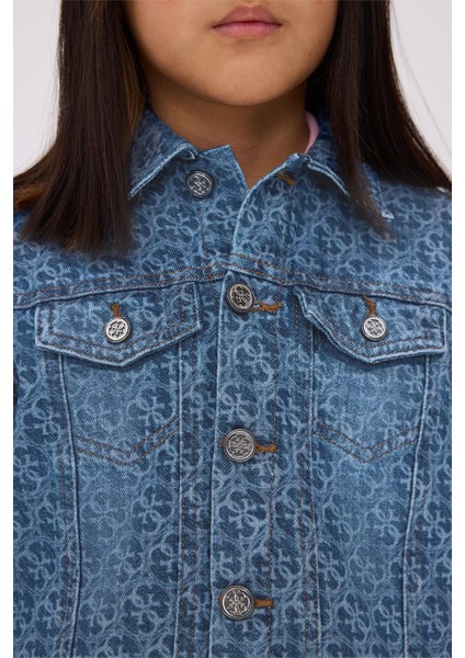 Bg Store Kız Çocuk Mavi Ceket modelleri