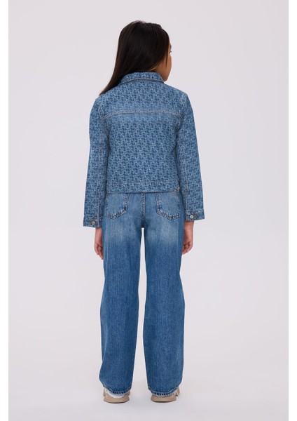 Bg Store Kız Çocuk Mavi Ceket