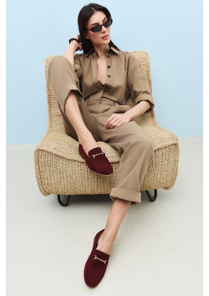 Deri Kadın Ayakkabı 1511033Z4830832 Bordo