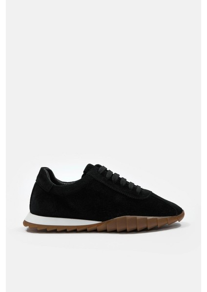 Diez Siyah Süet Deri Kadın Sneaker