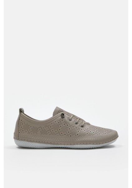 Mariable Vizon Deri Kadın Sneaker