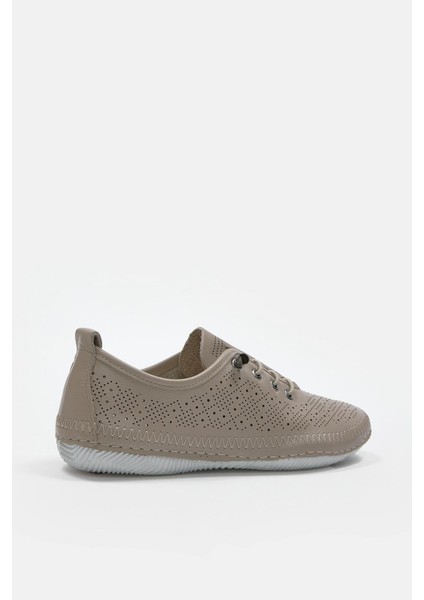 Mariable Vizon Deri Kadın Sneaker