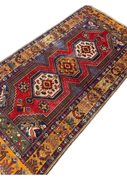 El Dokuma Yahyalı Halısı 105 x 205 Kök Boya Halı