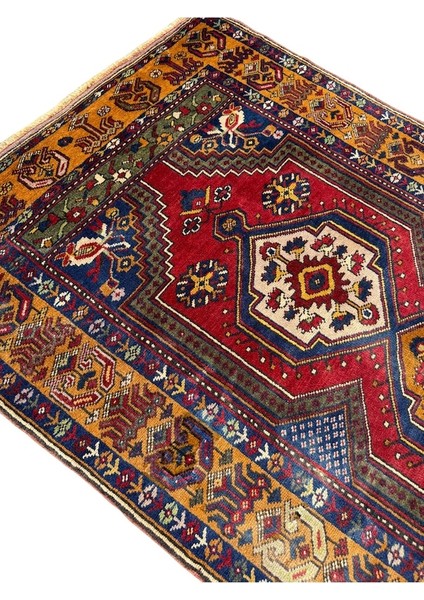 El Dokuma Yahyalı Halısı 105 x 205 Kök Boya Halı