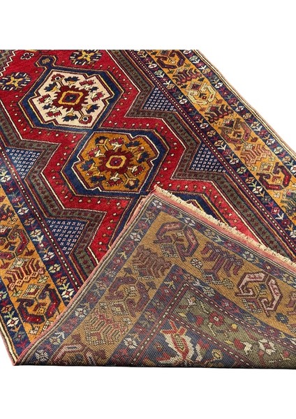 El Dokuma Yahyalı Halısı 105 x 205 Kök Boya Halı