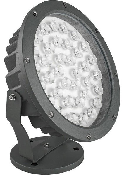 Bahçe LED Armatür Paslanmaz Dekoratif Dış Mekan Aydınlatma Lamba Spot Gösteri Soğuk Beyaz A-1307 36W 220V IP68