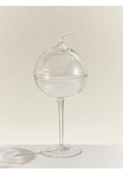 El Yapımı Cam Şekerlik 17x41 cm