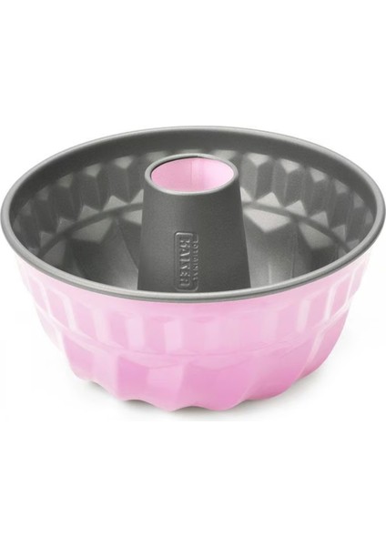 Kaiser Colour Borulu Kek Kalıp Açık Pembe 22CM Pişirme Gereç 200 Dereceye Dayanıklı 1 Adet