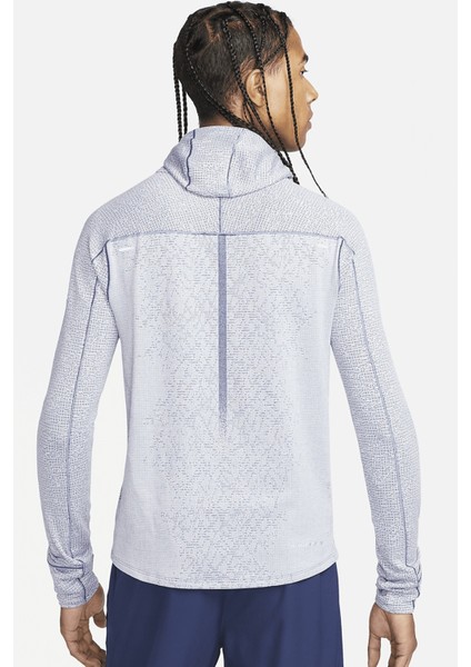 Therma Fit Adv Run Division Pnncle Mid Hoodie Kapüşonlu Reflektörlü Erkek Koşu Sweatshirt Mavi fiyatları