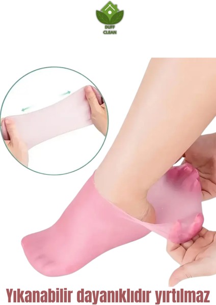 1 Çift Silikon Ayak Bakım Çorabı Nemlendirici Jel Çorap Çatlak Önleyici Ölü Deri Atıcı Çorap fırsatları