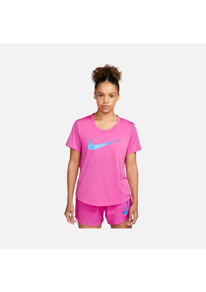 Nike Dri-Fit One Swoosh Graphic Running Short-Sleeve Kadın Tişört DX1025-623 fiyatları