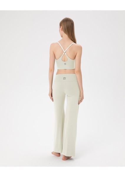 Krem Şortlu Yoga Pantolon Ince Dökümlü Yoga Pantolon fırsatları