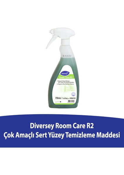 Room Care R2 Çok Amaçlı Hijyenik Yüzey Temizleyici 6 x 750 ml