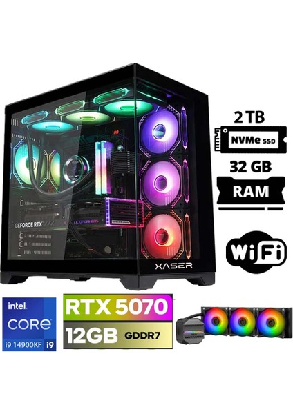 Lexus X150 I9 14900KF 32GB Ddr5 Ram 2tb M.2 Nvme SSD 12GB RTX5070 Masaüstü Oyuncu Bilgisayarı
